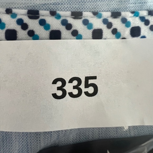 Buttercloth Mens XL Light Blue Heathered Long Sleeve Polo Shirt Knit Wing Logo - Picture 10 of 10